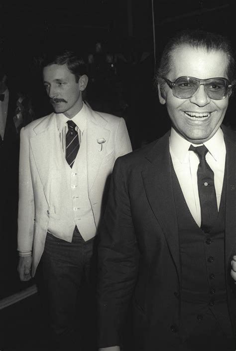 duel yves saint laurent karl lagerfeld|Karl Lagerfeld and jacques de bascher.